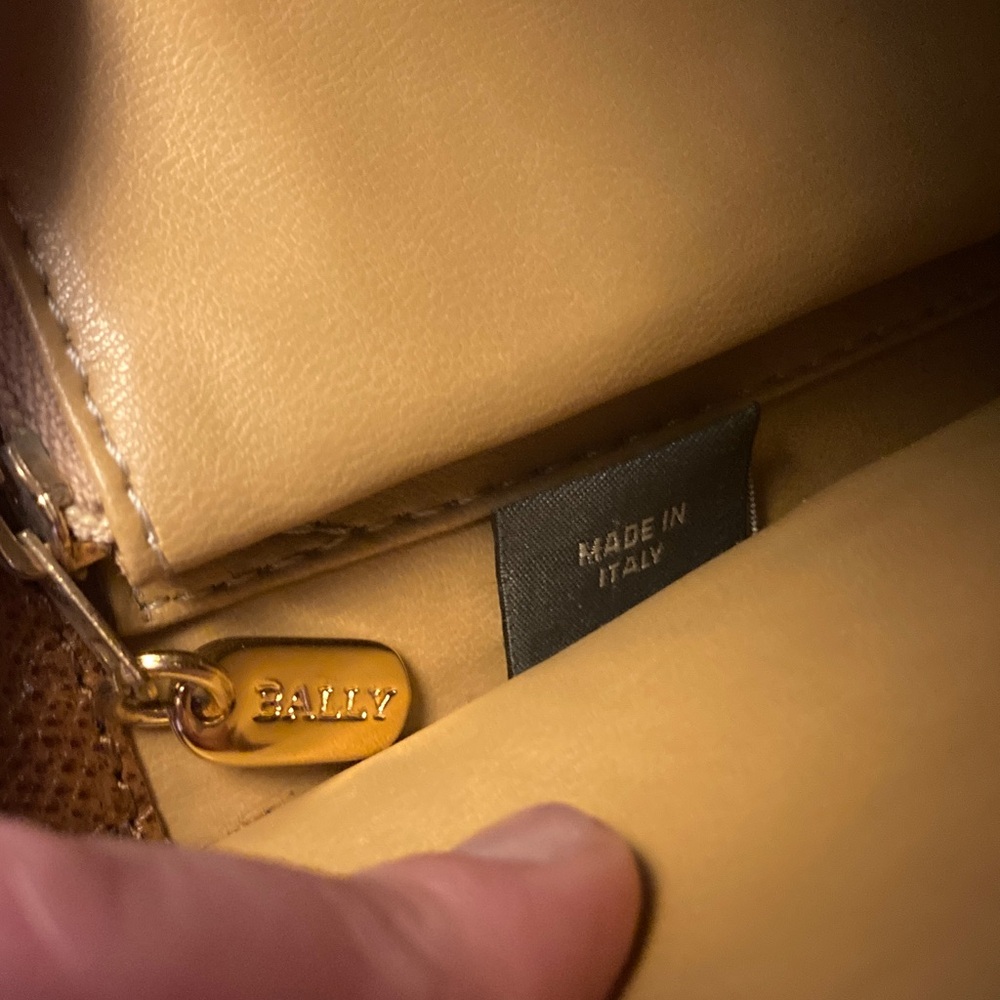 Bally Brown Leather Top Handle Bag - Picture 14 of 17